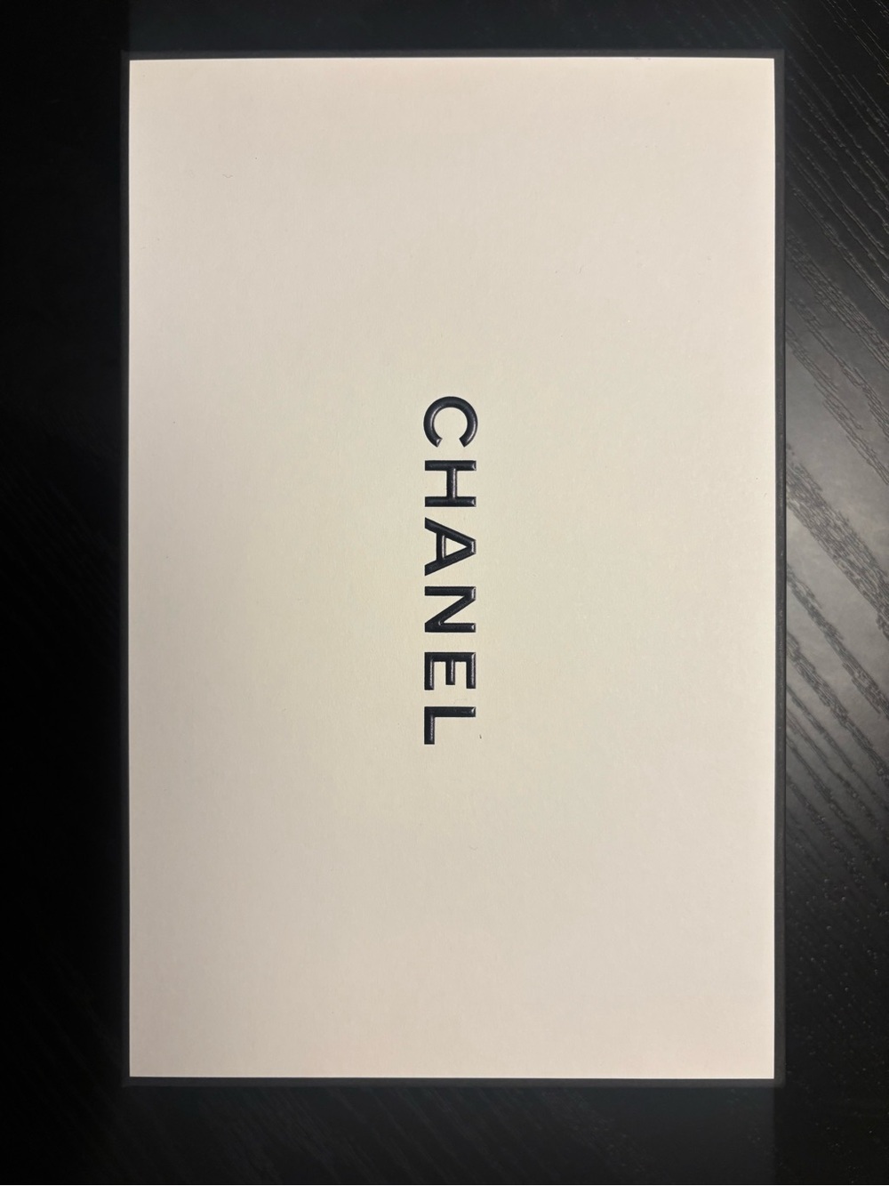 CHANEL White and Black Branded Box
